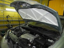 Капот автомобиля Lexus после нанесения покрытия "Изоллат"