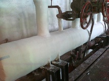 Теплоизоляция паропровода. Сахарный завод. Барнаул